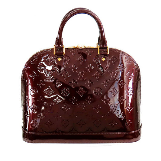 Purple Louis Vuitton Monogram Vernis Alma PM Handbag