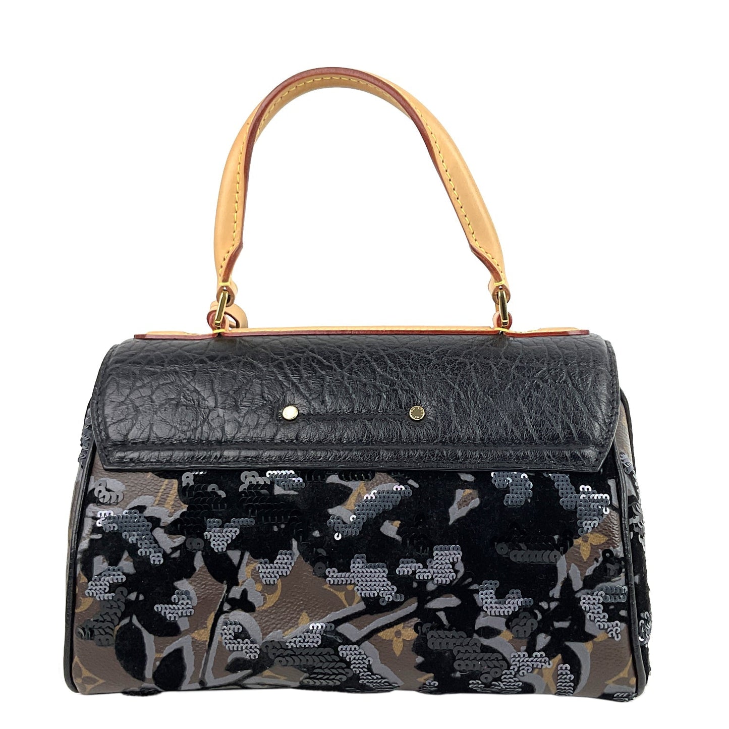 LOUIS VUITTON Carro l Fleur de Jais Monogram Canvas Bag