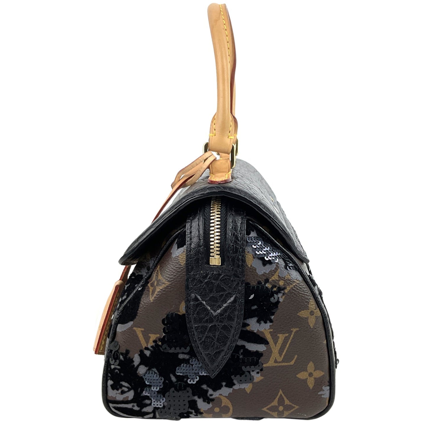 LOUIS VUITTON Carro l Fleur de Jais Monogram Canvas Bag