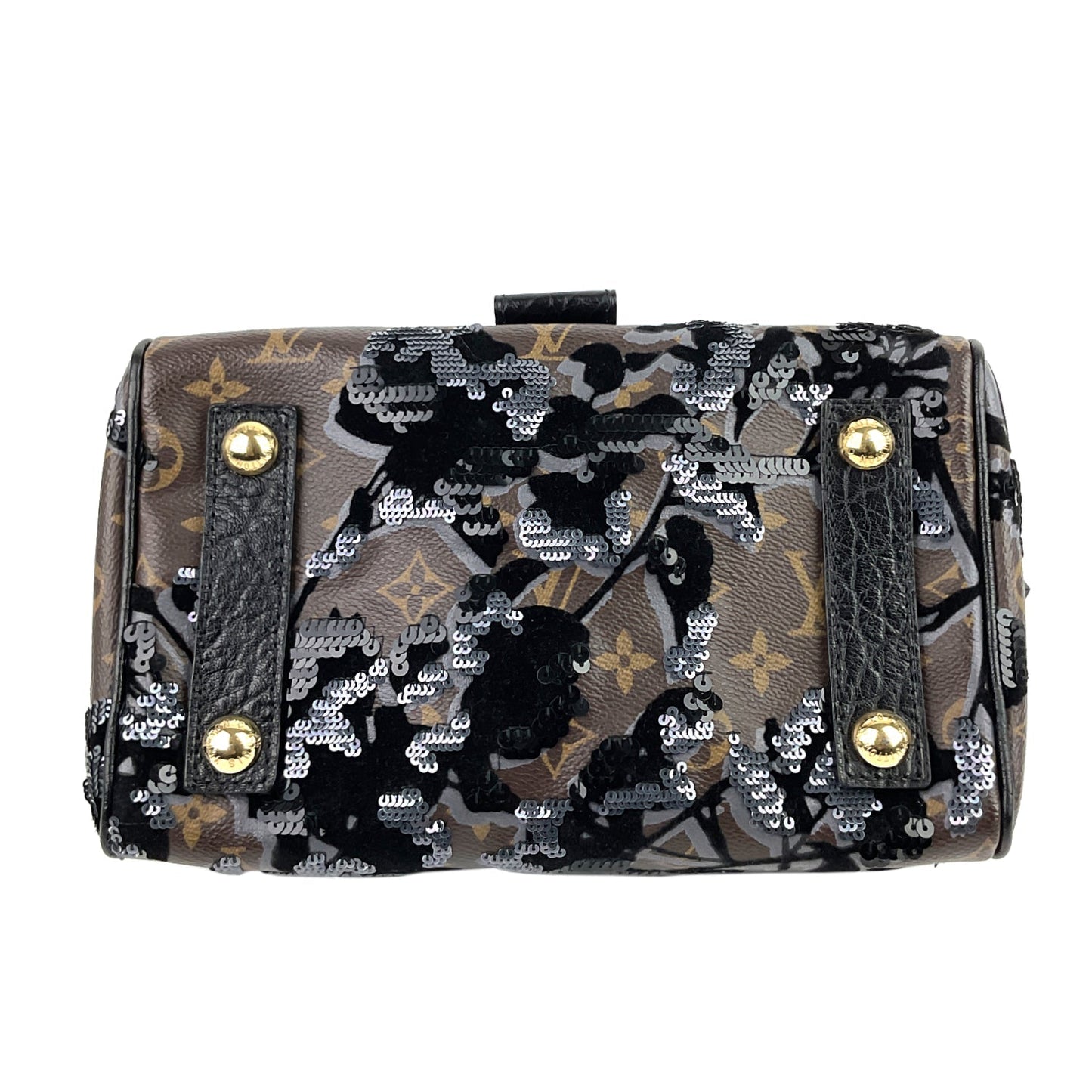LOUIS VUITTON Carro l Fleur de Jais Monogram Canvas Bag