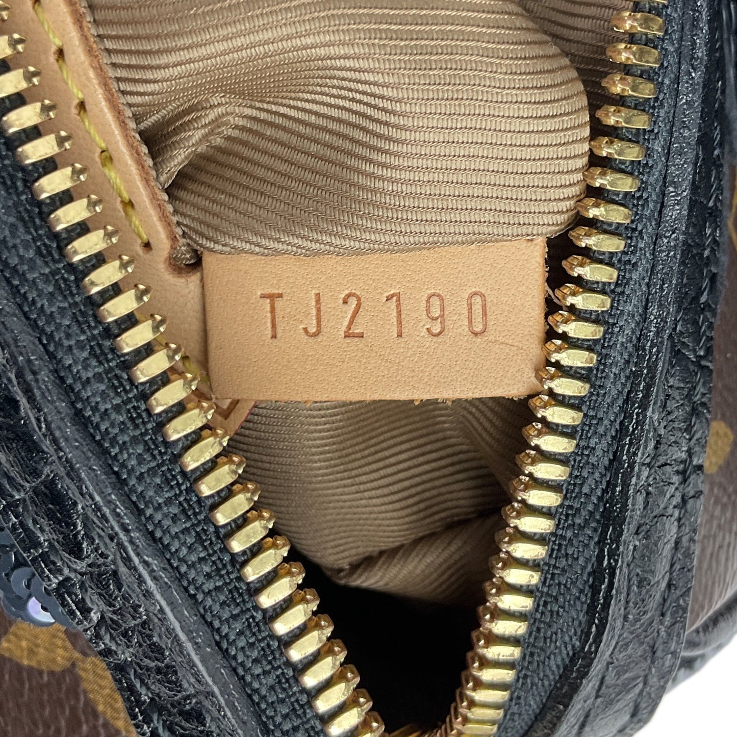 LOUIS VUITTON Carro l Fleur de Jais Monogram Canvas Bag