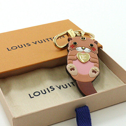 LOUIS VUITTON Bag charm M00823 Monogram canvas, leather Multi Bag charm Sea Otter Animal Keychain Otter Women