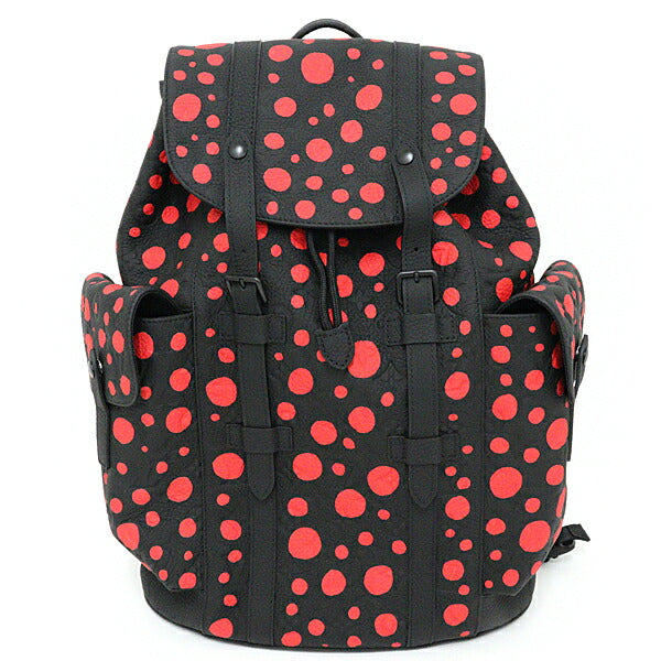 LOUIS VUITTON Backpack Taurillon Clemence black LV x YK Christopher MM