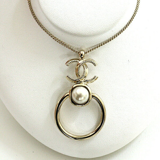 CHANEL Necklace brass Light gold Chanel GP Necklace