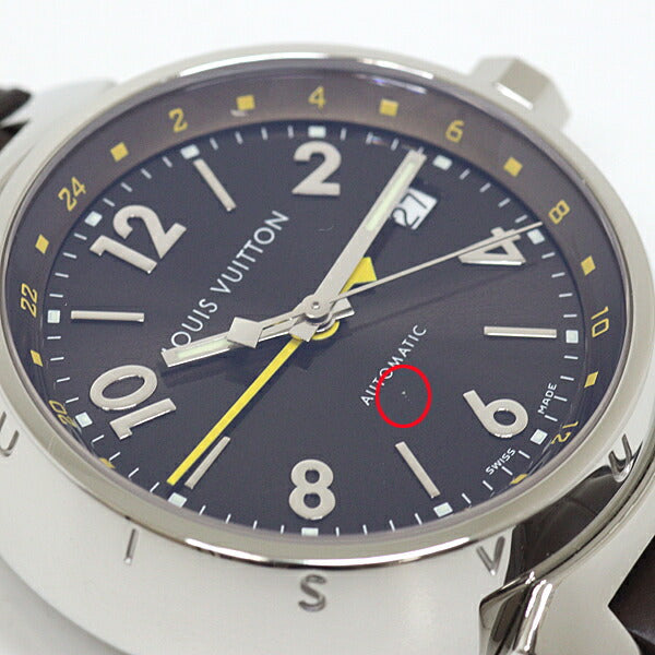 LOUIS VUITTON Watches Quartz Q1131 Stainless Steel Silver Black Type Tambour