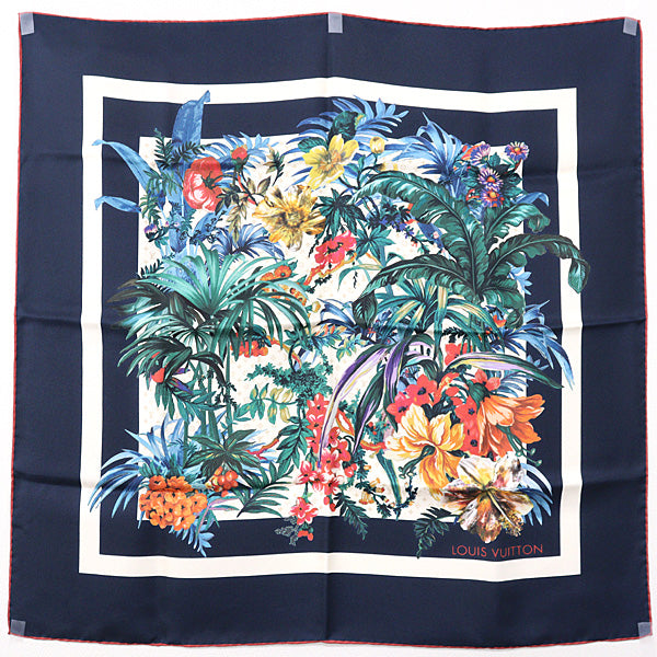 LOUIS VUITTON scarf M77975 silk multicolor Carre70・LV Bouquet