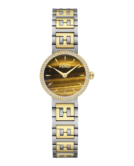 Fendi Womens  Two Tone 19mm Bracelet Fashion Watch