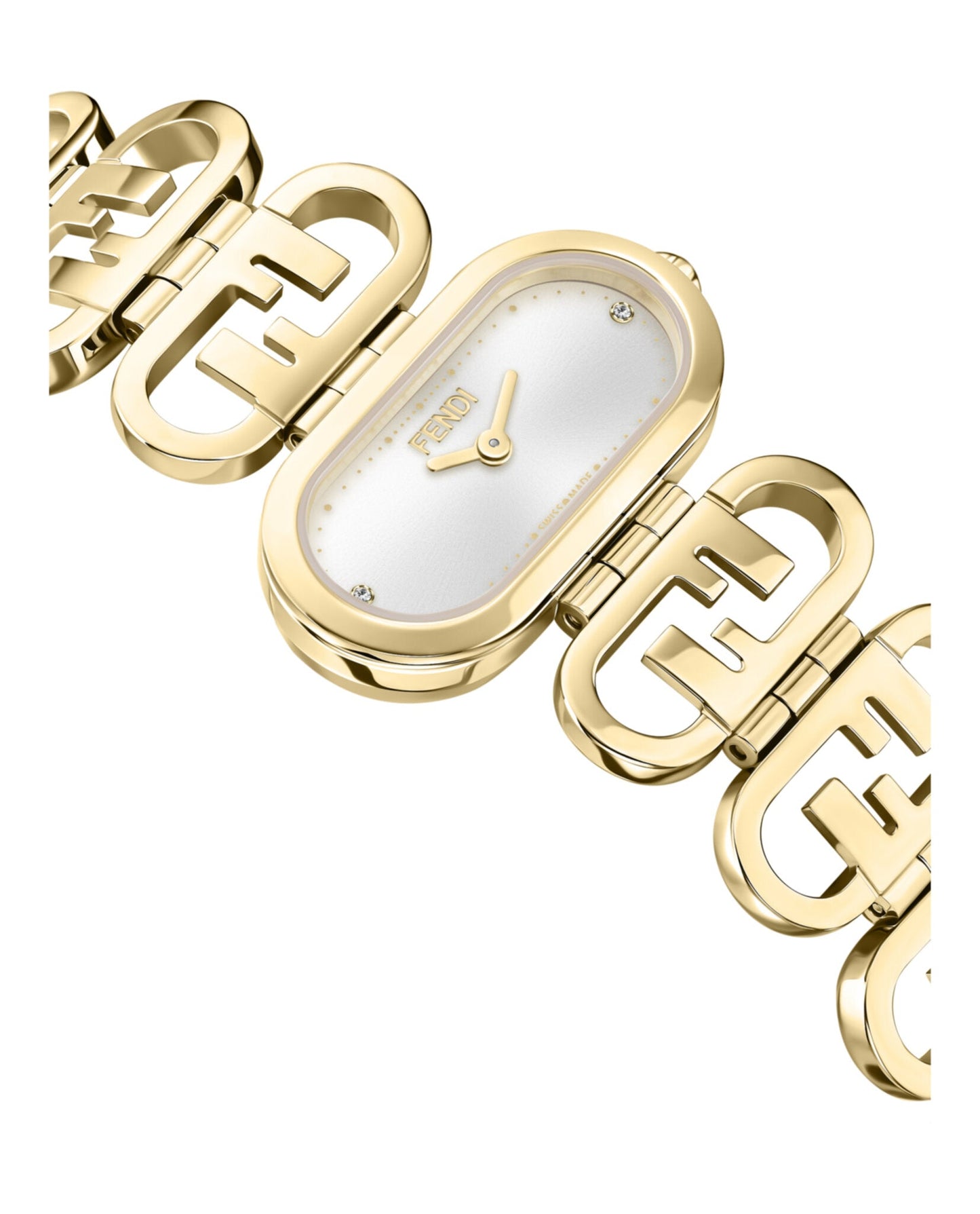 Fendi Womens  Gold 14.8mm Bracelet Fashion Watch
