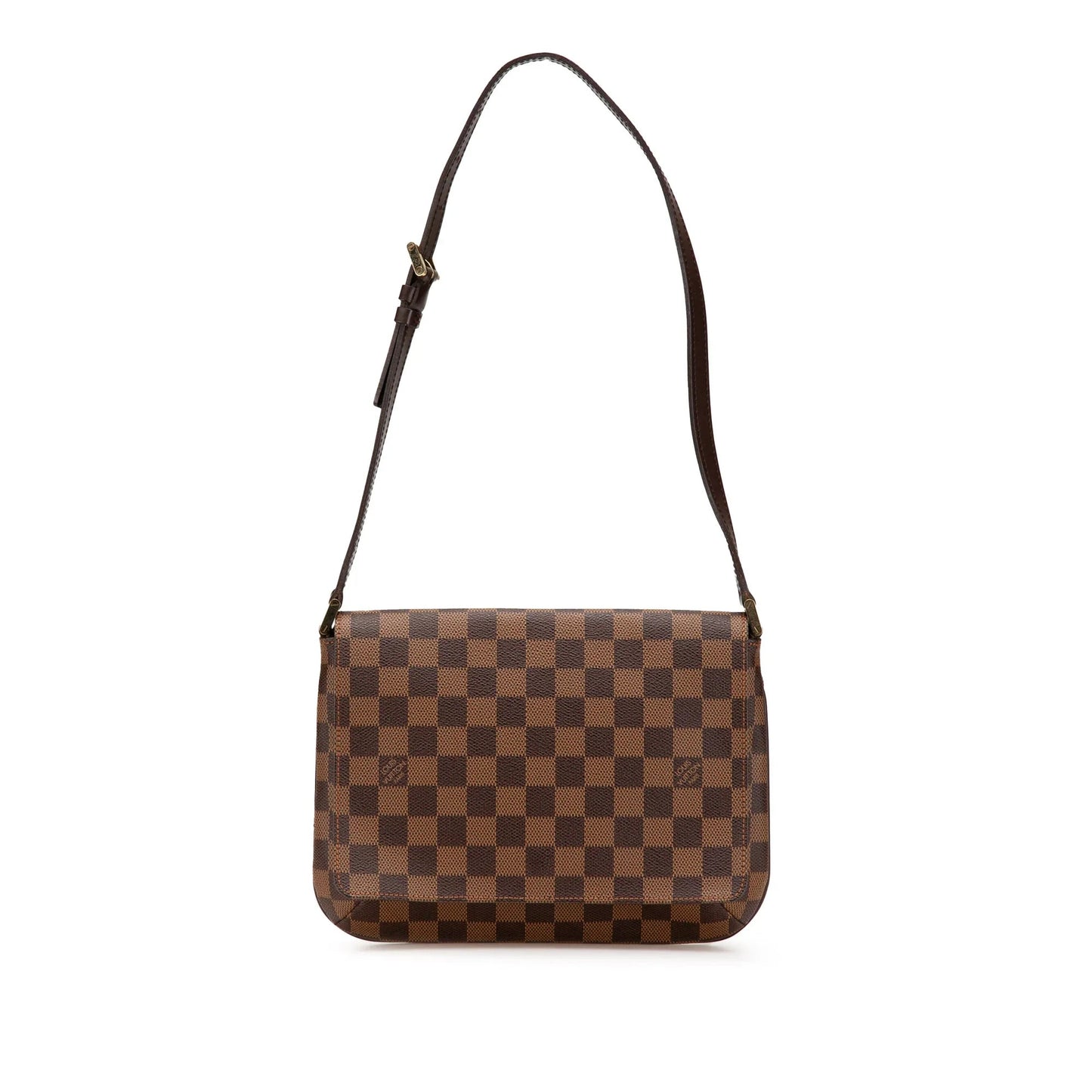 Brown Louis Vuitton Damier Ebene M tte Tango Short Strap Shoulder Bag