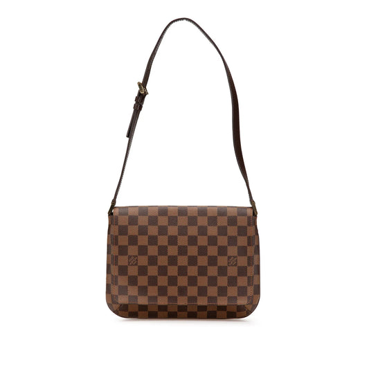 Brown Louis Vuitton Damier Ebene M tte Tango Short Strap Shoulder Bag