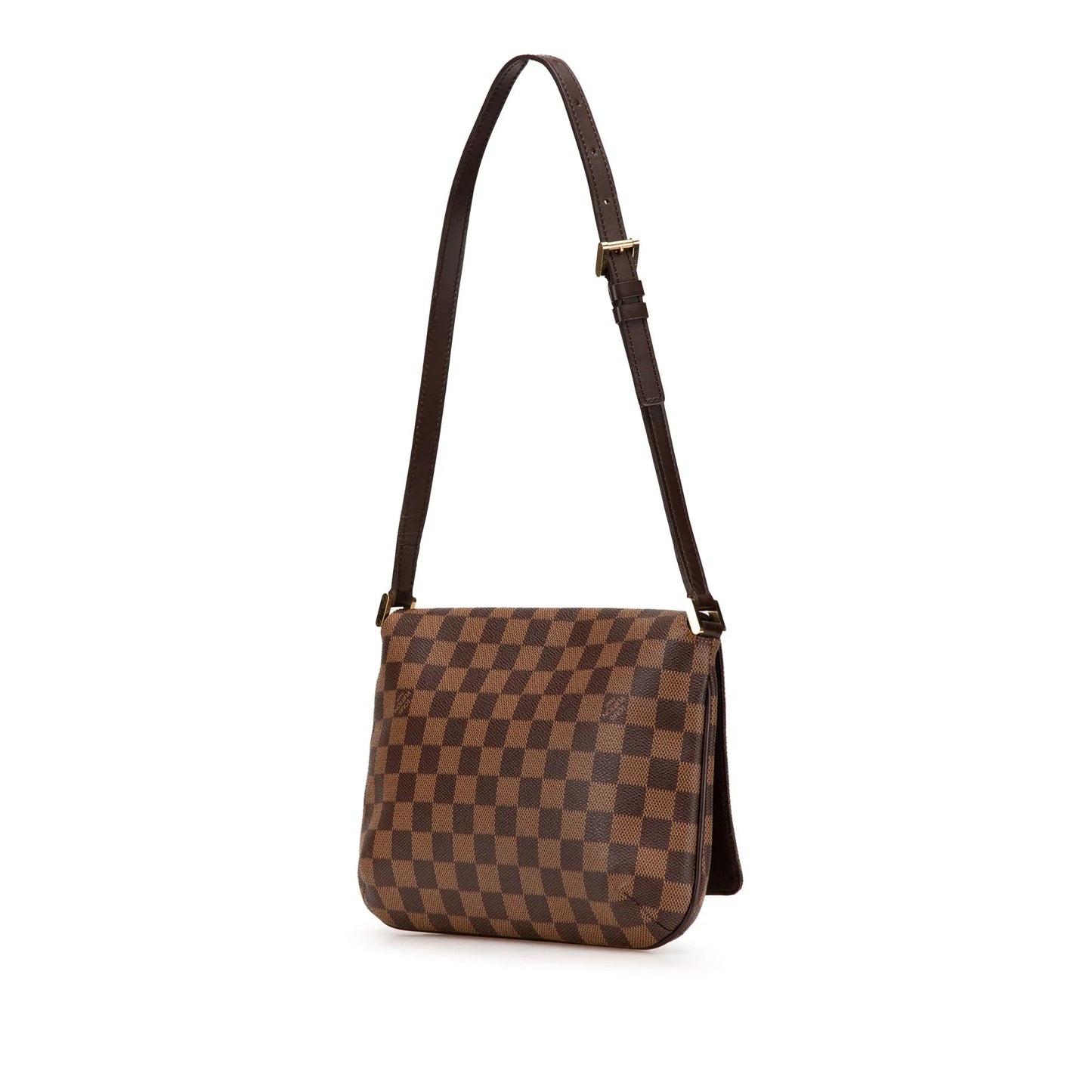 Brown Louis Vuitton Damier Ebene M tte Tango Short Strap Shoulder Bag
