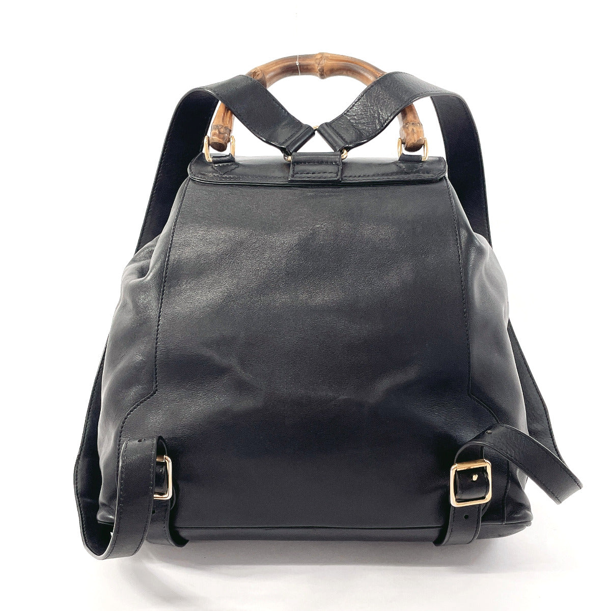 GUCCI Backpack 003 58 0016 leather black Bamboo Women