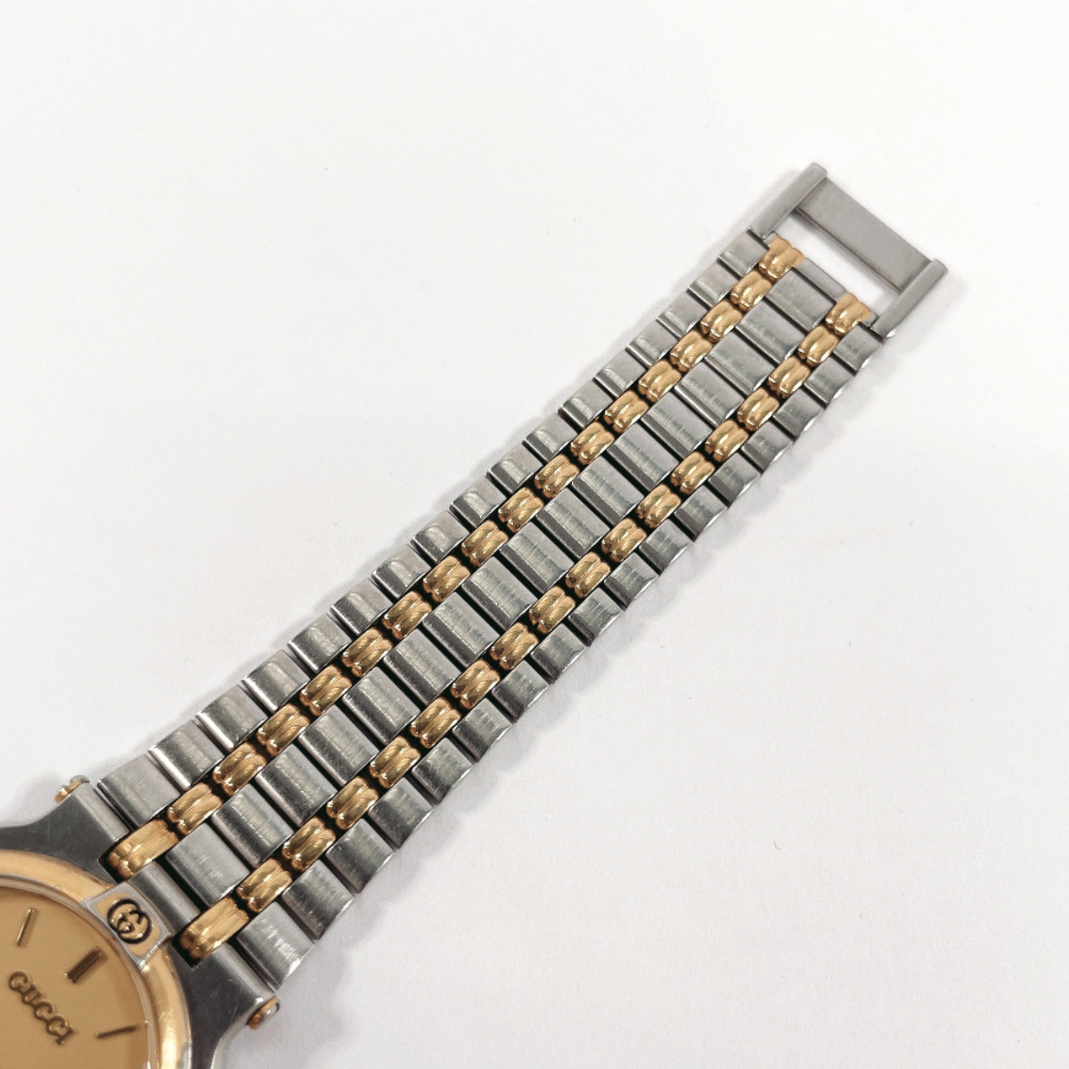 GUCCI Watches Quartz 9000M Stainless Steel Silver gold dial mens  d