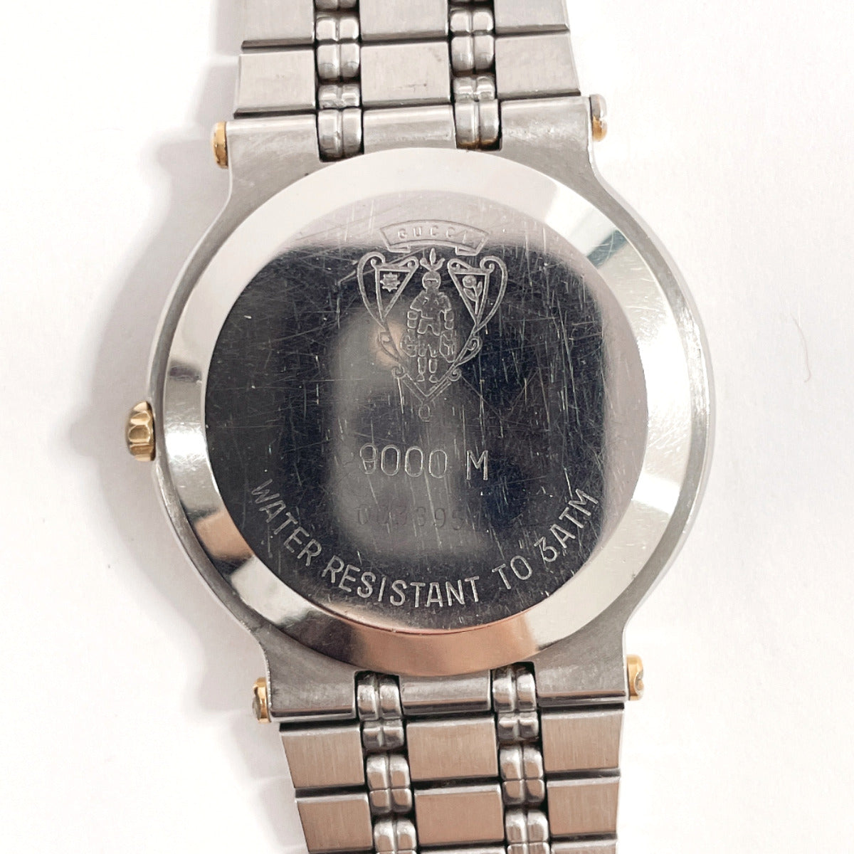 GUCCI Watches Quartz 9000M Stainless Steel Silver gold dial mens  d