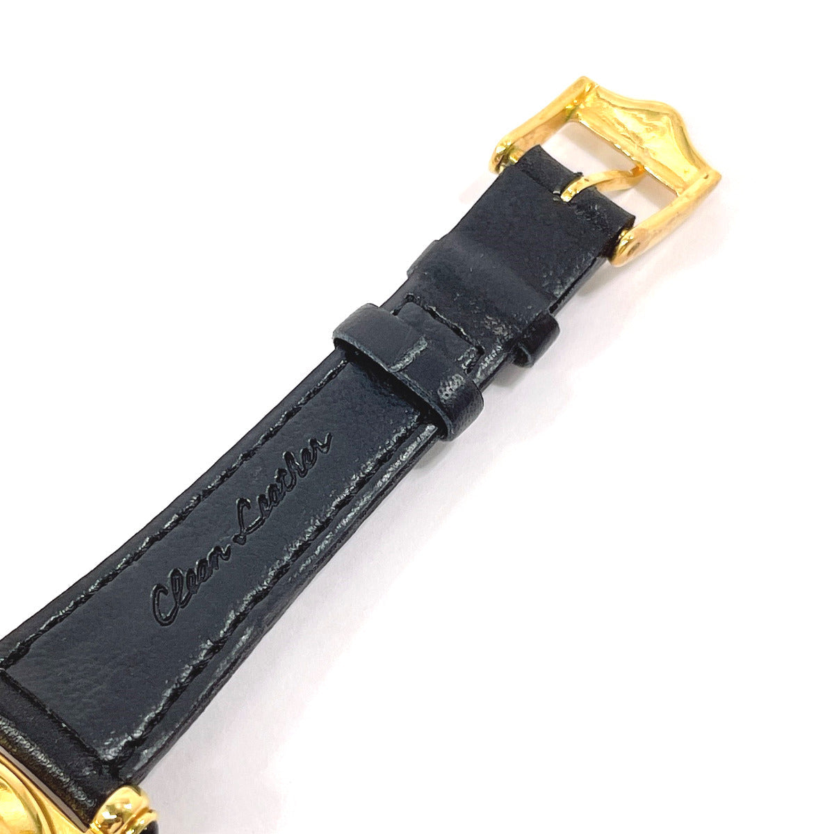 GUCCI Watches Quartz 6500L Stainless Steel , Leather gold black dial Women  d