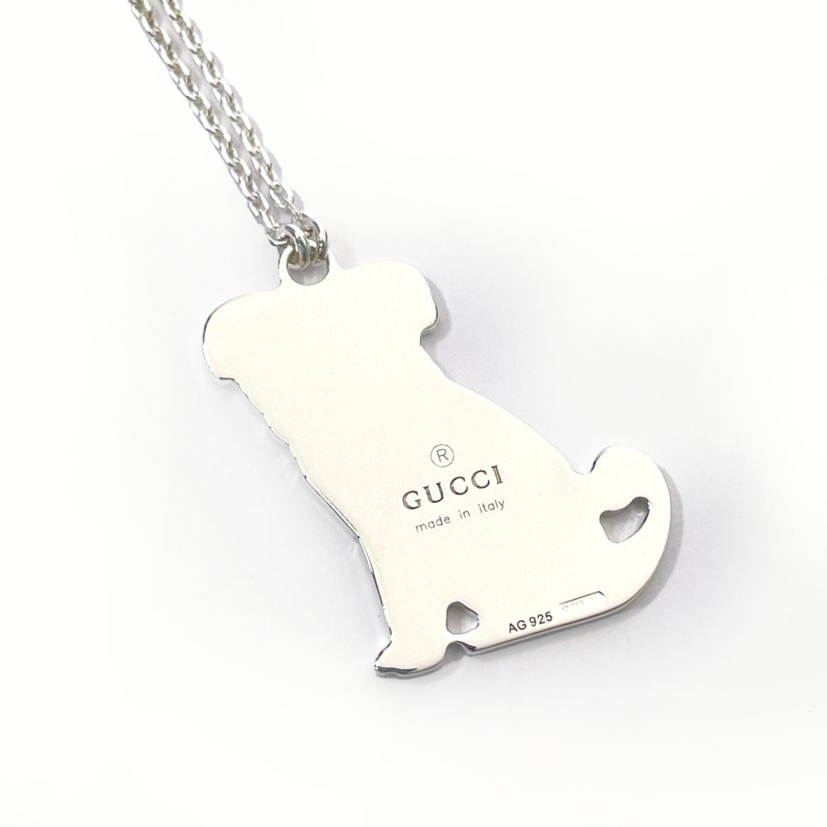 GUCCI Necklace Silver925 Silver Guccioli Oliver Pug Women
