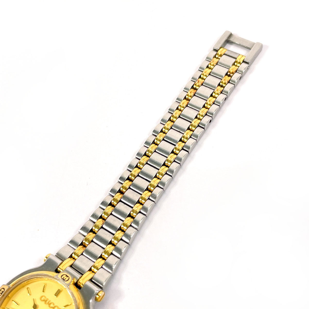 GUCCI Watches Quartz 9000L Stainless Steel , Gold Plated Silver gold dial Women  d