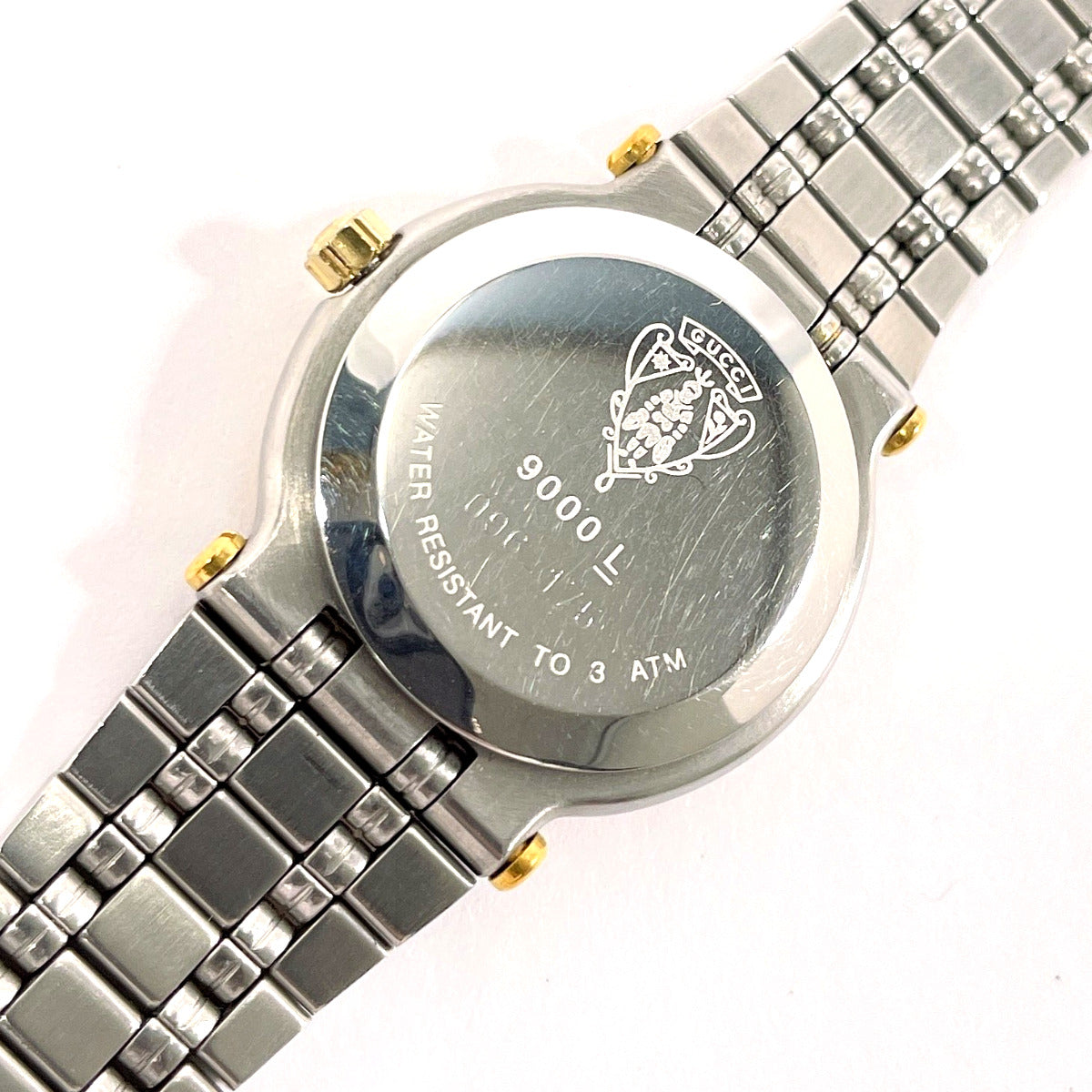 GUCCI Watches Quartz 9000L Stainless Steel , Gold Plated Silver gold dial Women  d