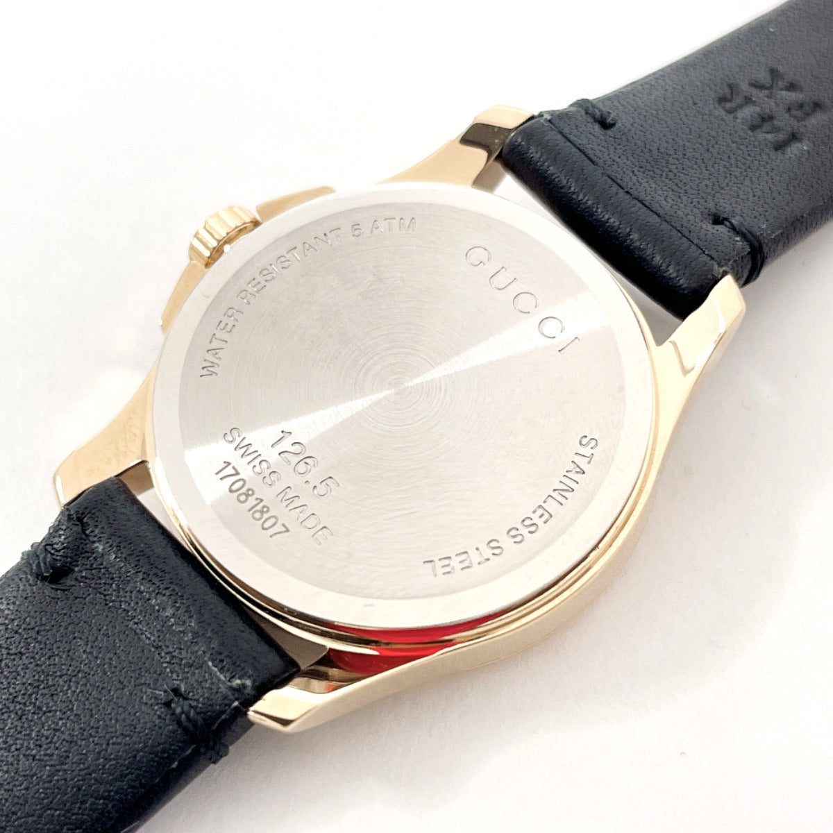 GUCCI Watches Quartz YA126571 Stainless Steel , Leather gold G timeless Silver dial Women  d