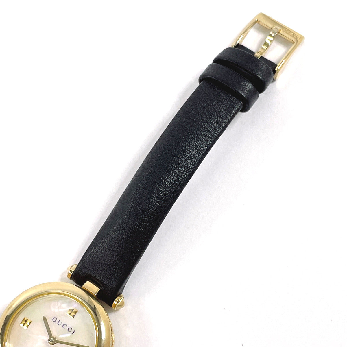 GUCCI Watches Quartz YA141505 Stainless Steel , Leather gold Diamantissima shell dial Women  d