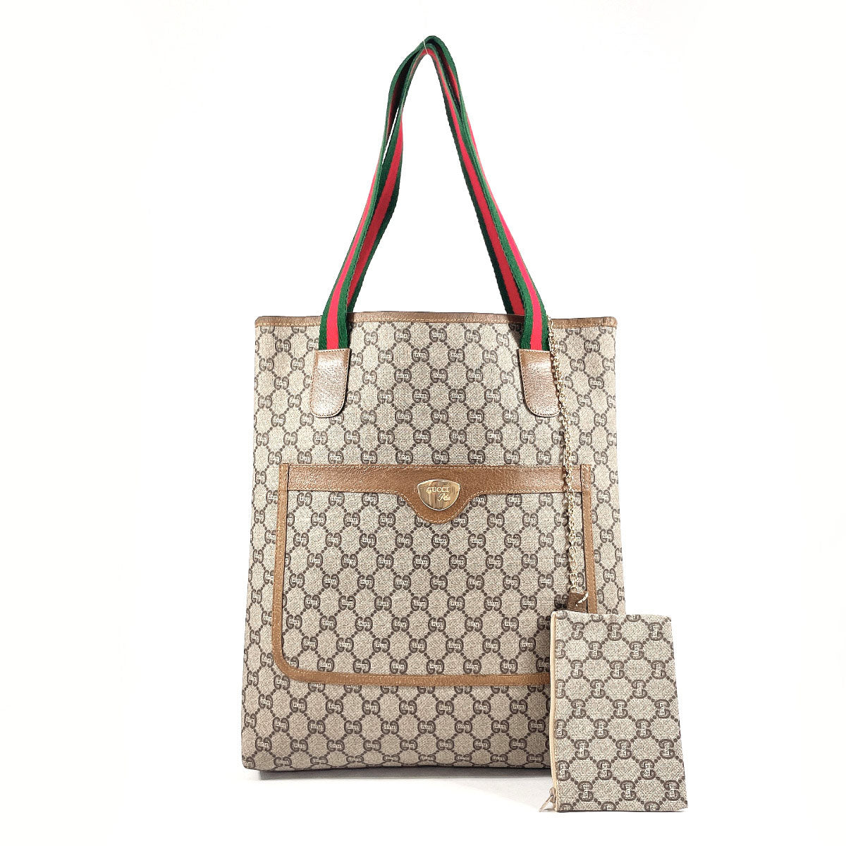 GUCCI Tote Bag GG plus beige Old Gucci Women