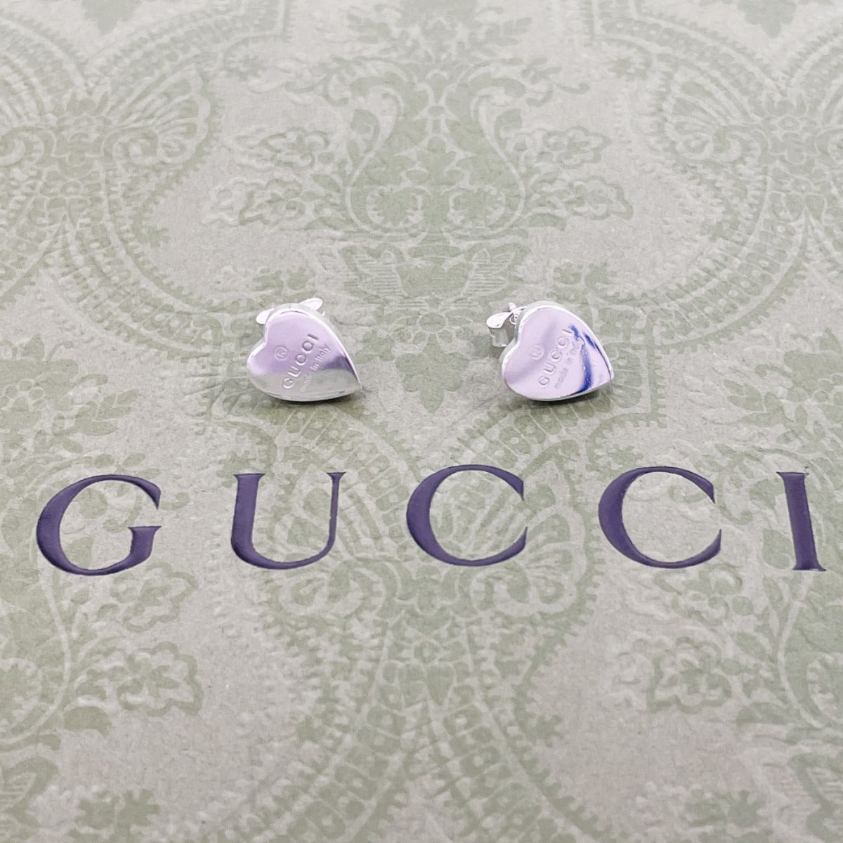 GUCCI Pierce 223990 J8400 8106 Silver925 Silver Trademark heart shape