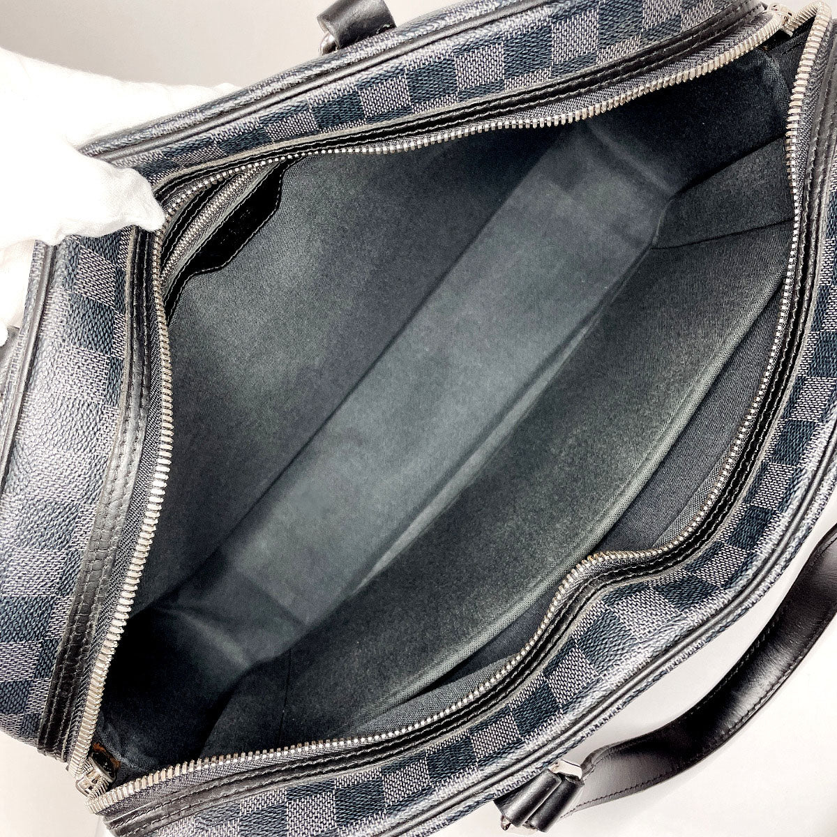LOUIS VUITTON Business bag N48118 Damier Grafitte black Yone mens  d
