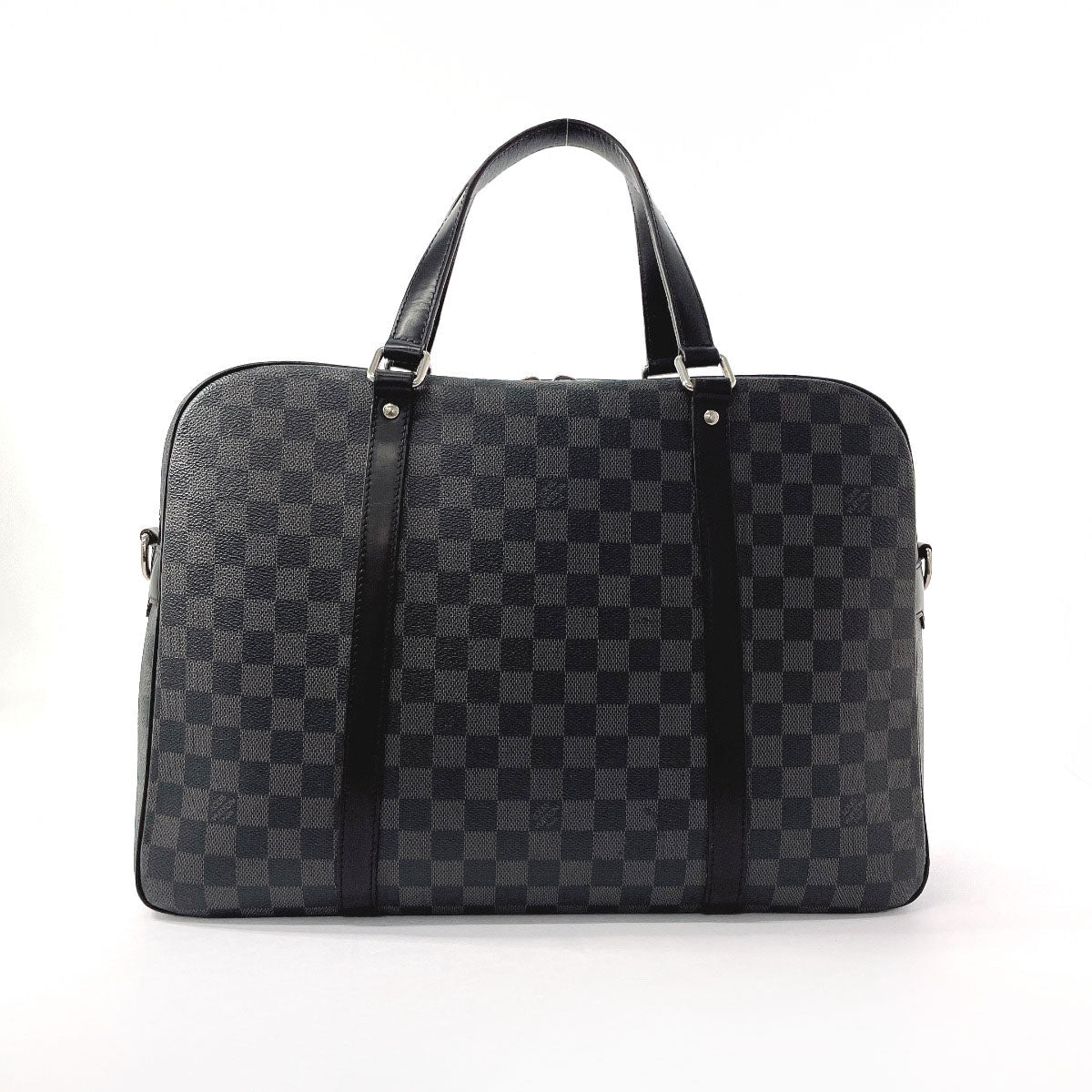 LOUIS VUITTON Business bag N48118 Damier Grafitte black Yone mens  d