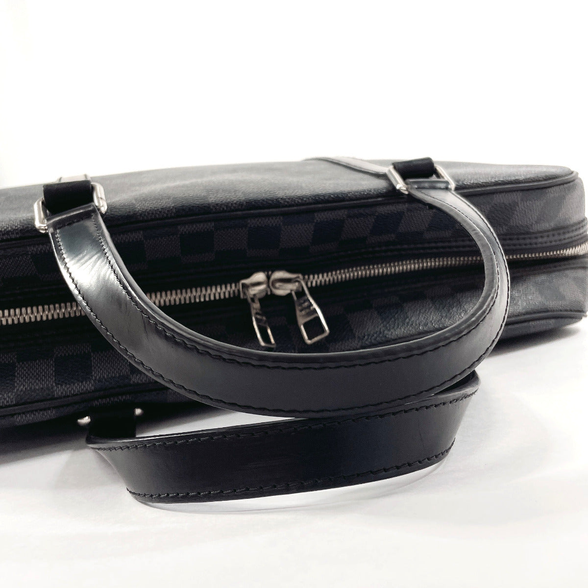 LOUIS VUITTON Business bag N48118 Damier Grafitte black Yone mens  d
