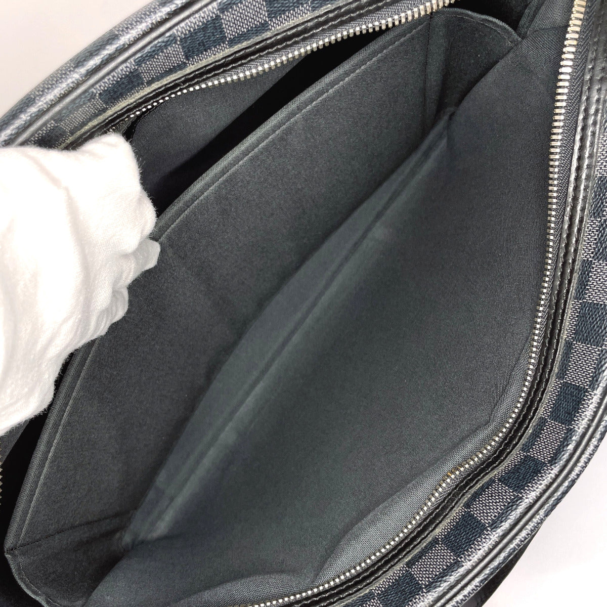 LOUIS VUITTON Business bag N48118 Damier Grafitte black Yone mens  d