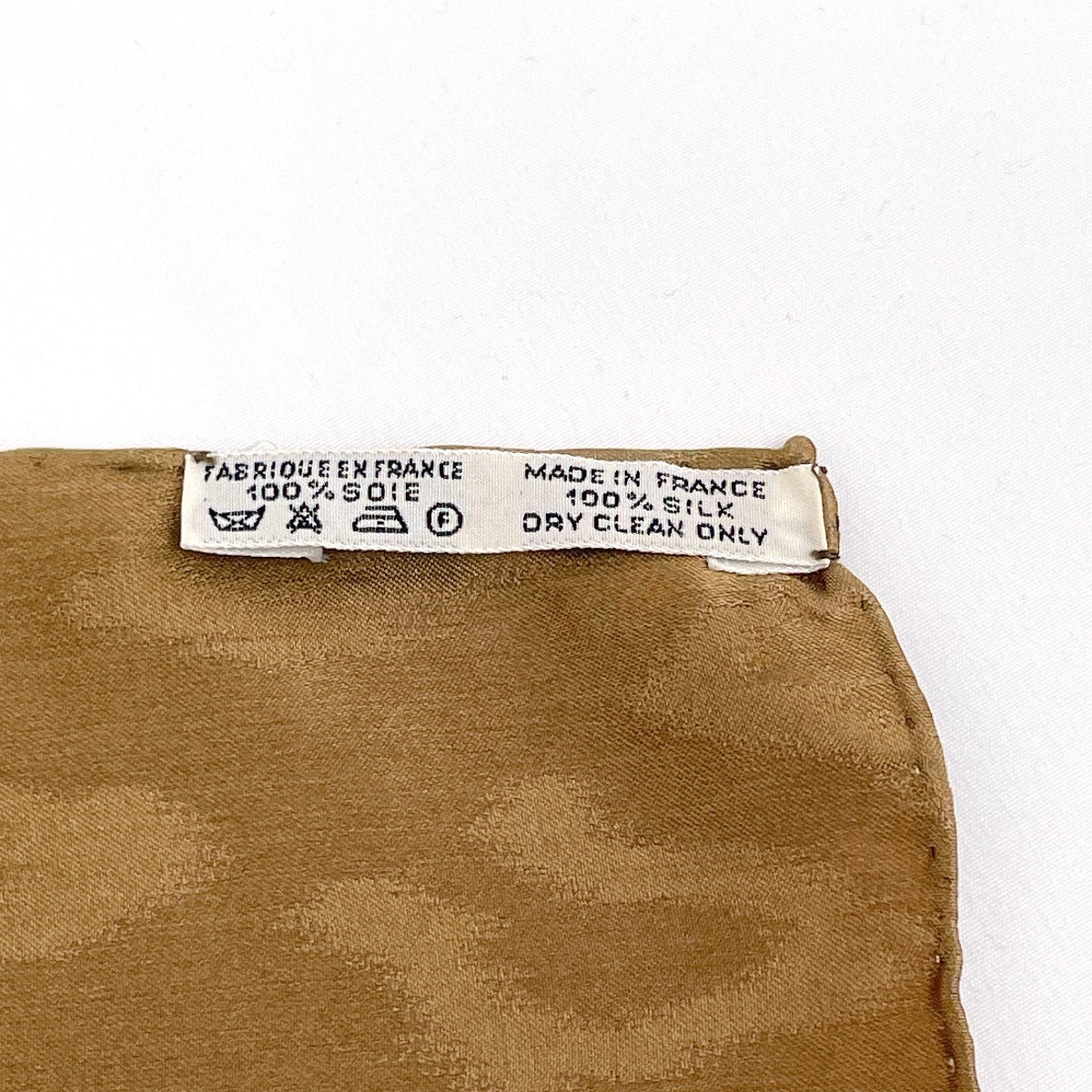 HERMES scarf Silk, 100% silk Brown KENYA Kenya Animal Carre 90 Women  d
