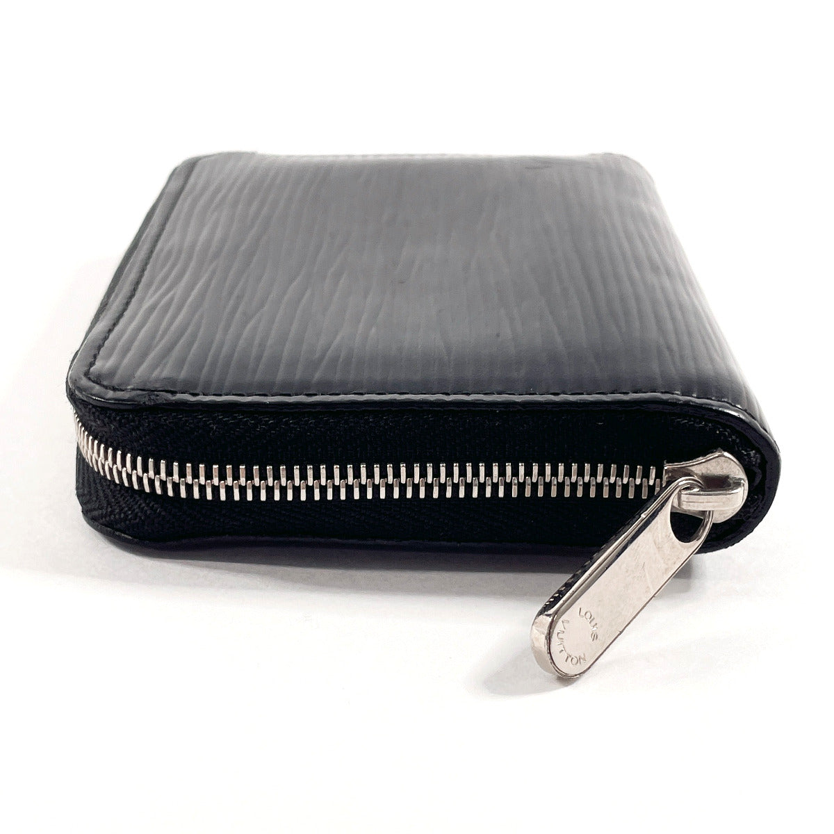 LOUIS VUITTON Coin case ‚l60152 Epi Leather black Zippy coin purse unisex  d