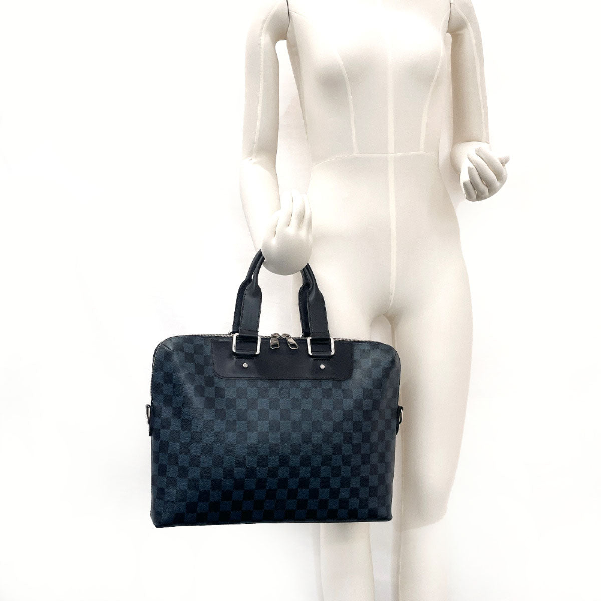 LOUIS VUITTON Business bag N42241 Damier Cobalt black 2WAY Porto Documents Jules mens  d