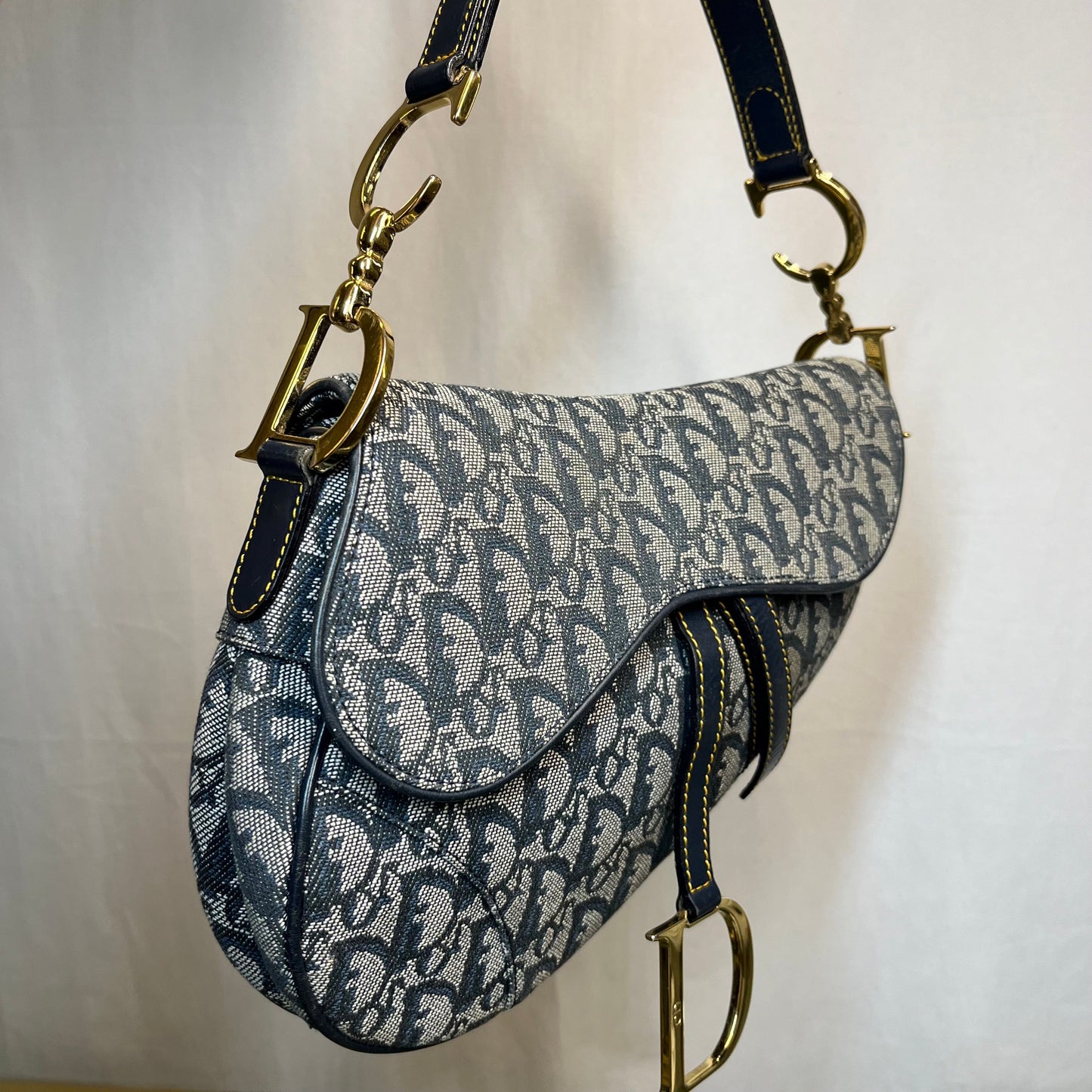 Dior   Oblique Canvas Saddle Bag TS3747