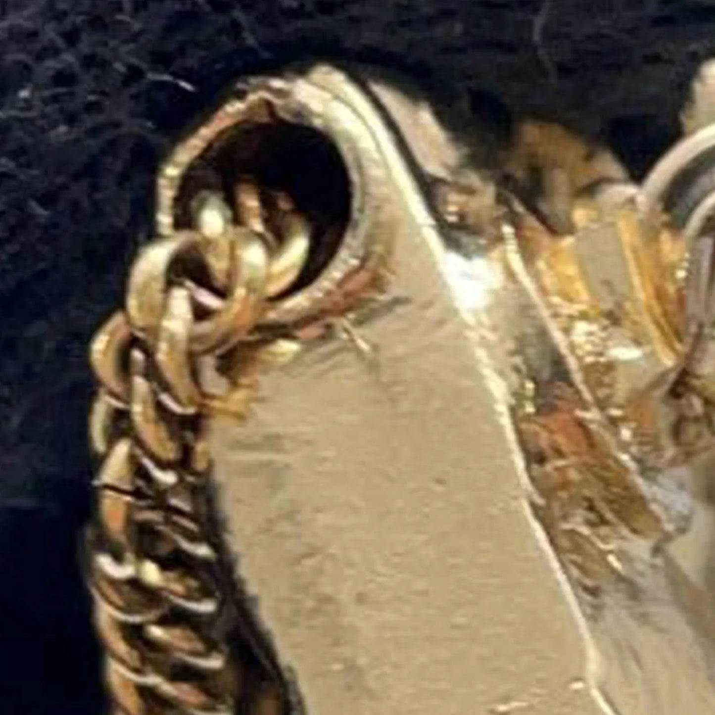 Gold Chanel CC Gold Plated Quilted Bag Brooch