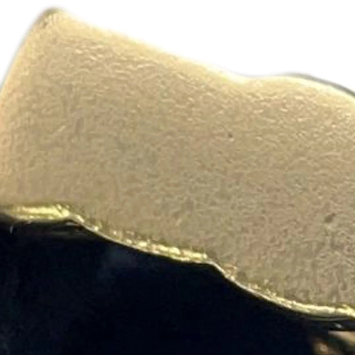 Gold Chanel CC Gold Plated Quilted Bag Brooch