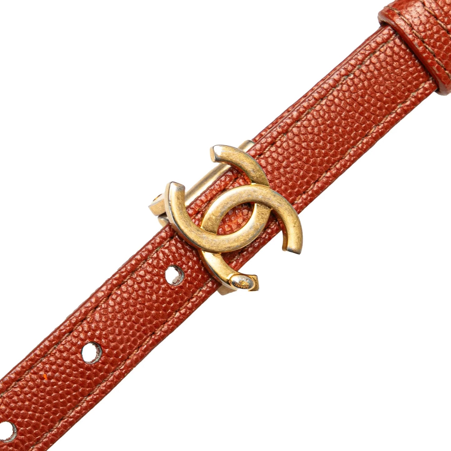 Red Chanel Mini CC Quilted Caviar Messenger Single Flap Crossbody Bag