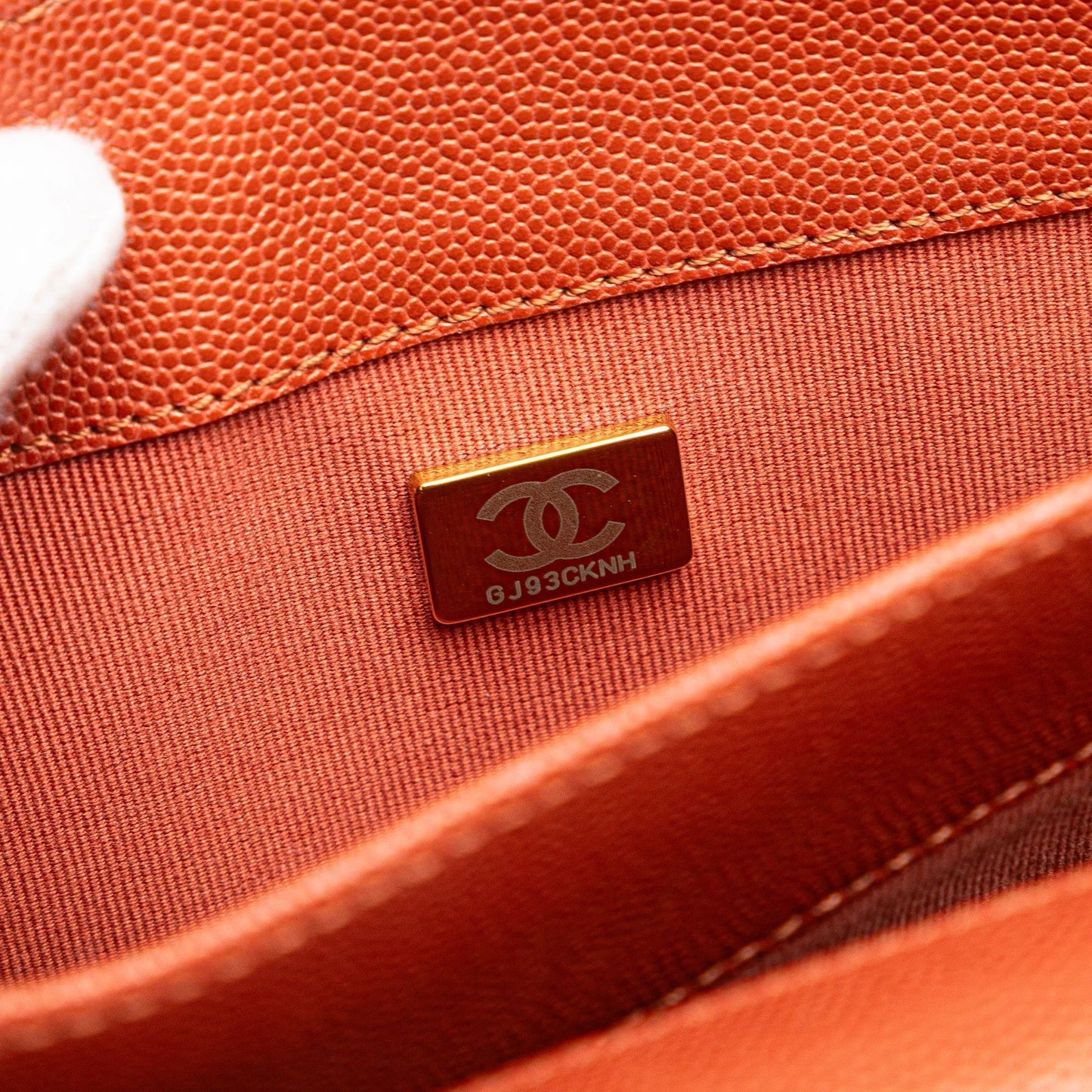 Red Chanel Mini CC Quilted Caviar Messenger Single Flap Crossbody Bag