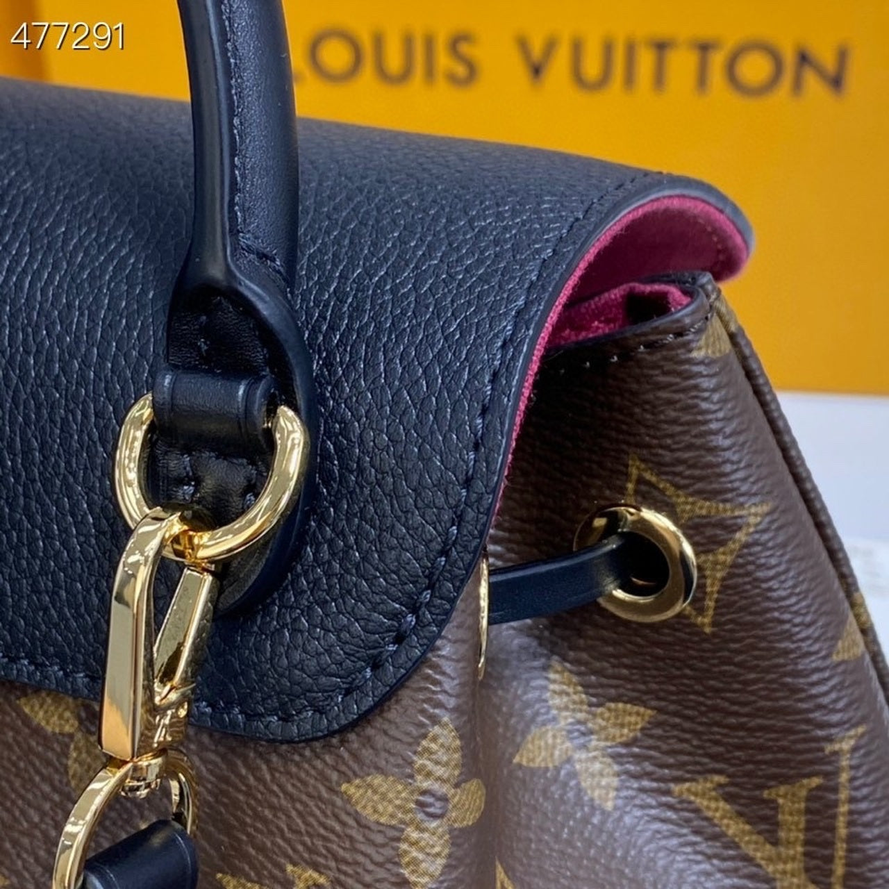 Top Quality Montsouris BB Backpack Monogram Canvas Black For Women, WoBackpack 7.9in/20cm Top Quality M45516