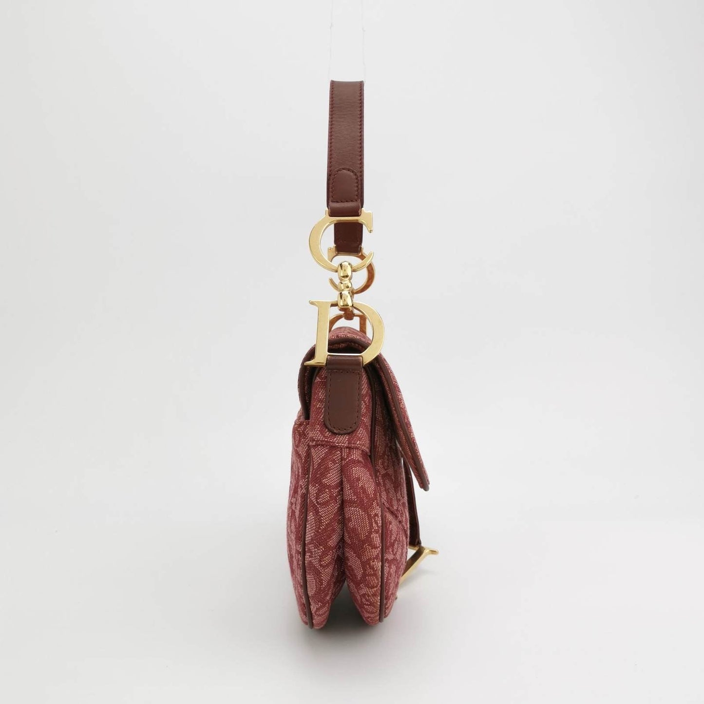 Dior Saddle   Red Burgundy Oblique Shoulder bag