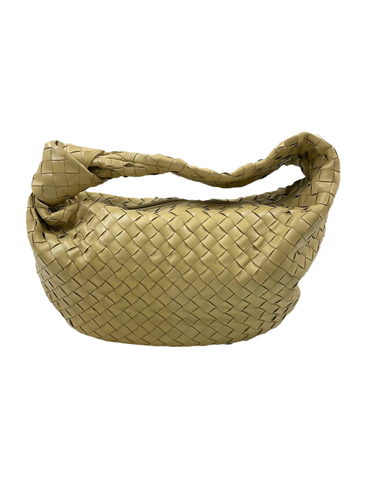 Bottega Veneta Jodie Small Beige Lambskin Leather
