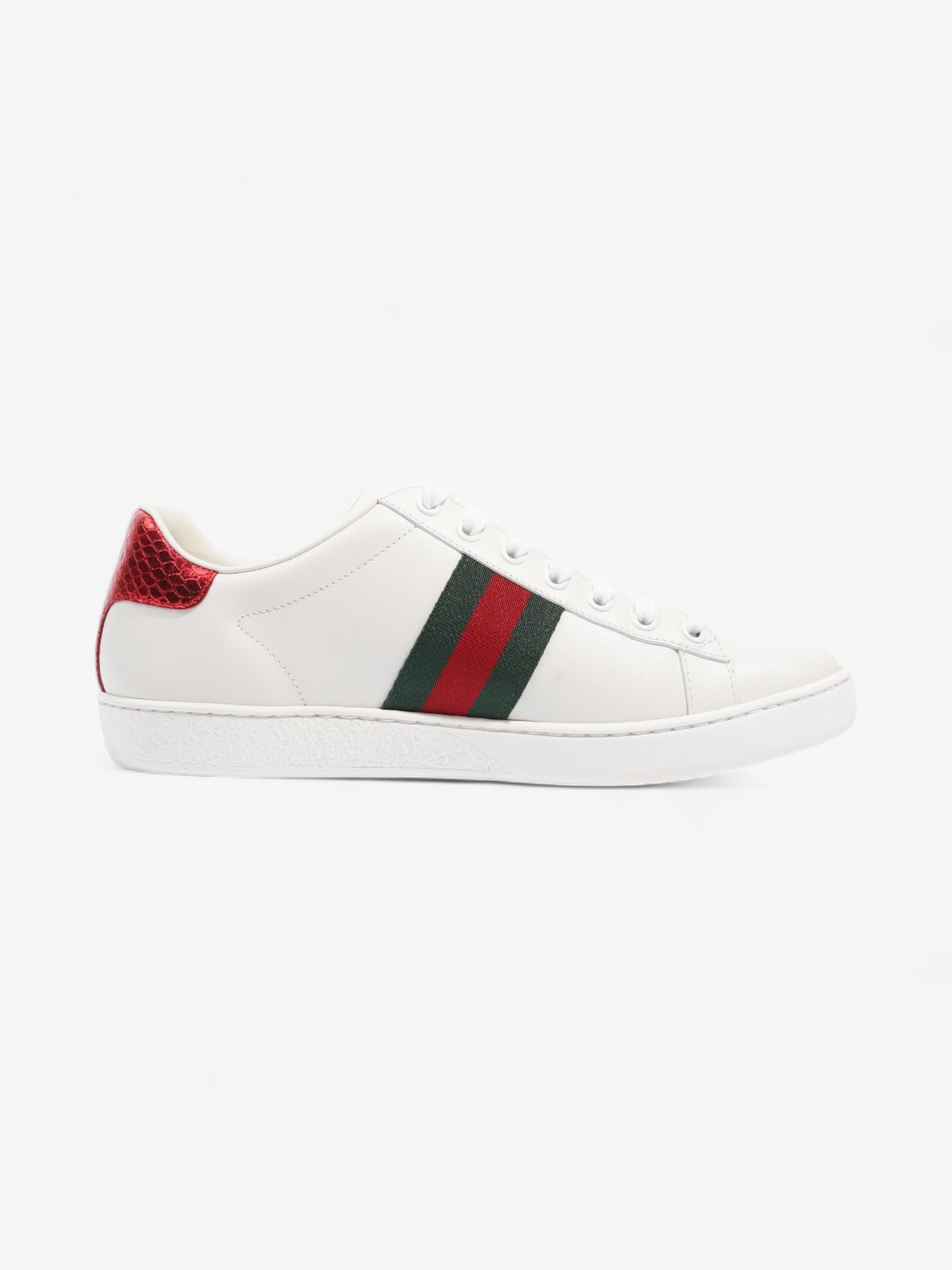 Gucci Ace Sneakers with Bee White / Red / Green Leather EU 39 UK 6