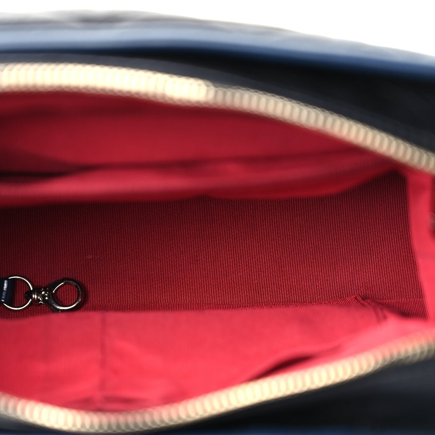 Chanel Aged Calfskin Quilted Medium Gabrielle Hobo Navy Black