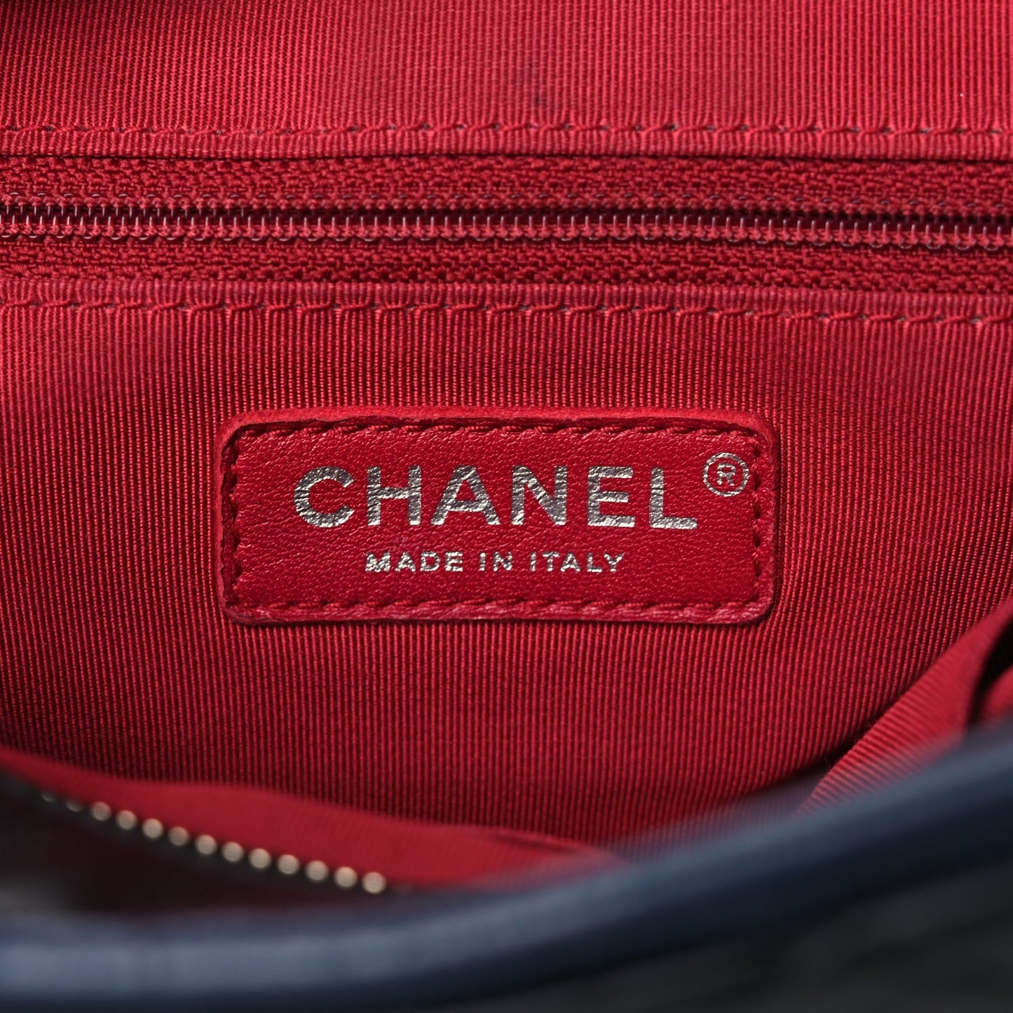 Chanel Aged Calfskin Quilted Medium Gabrielle Hobo Navy Black