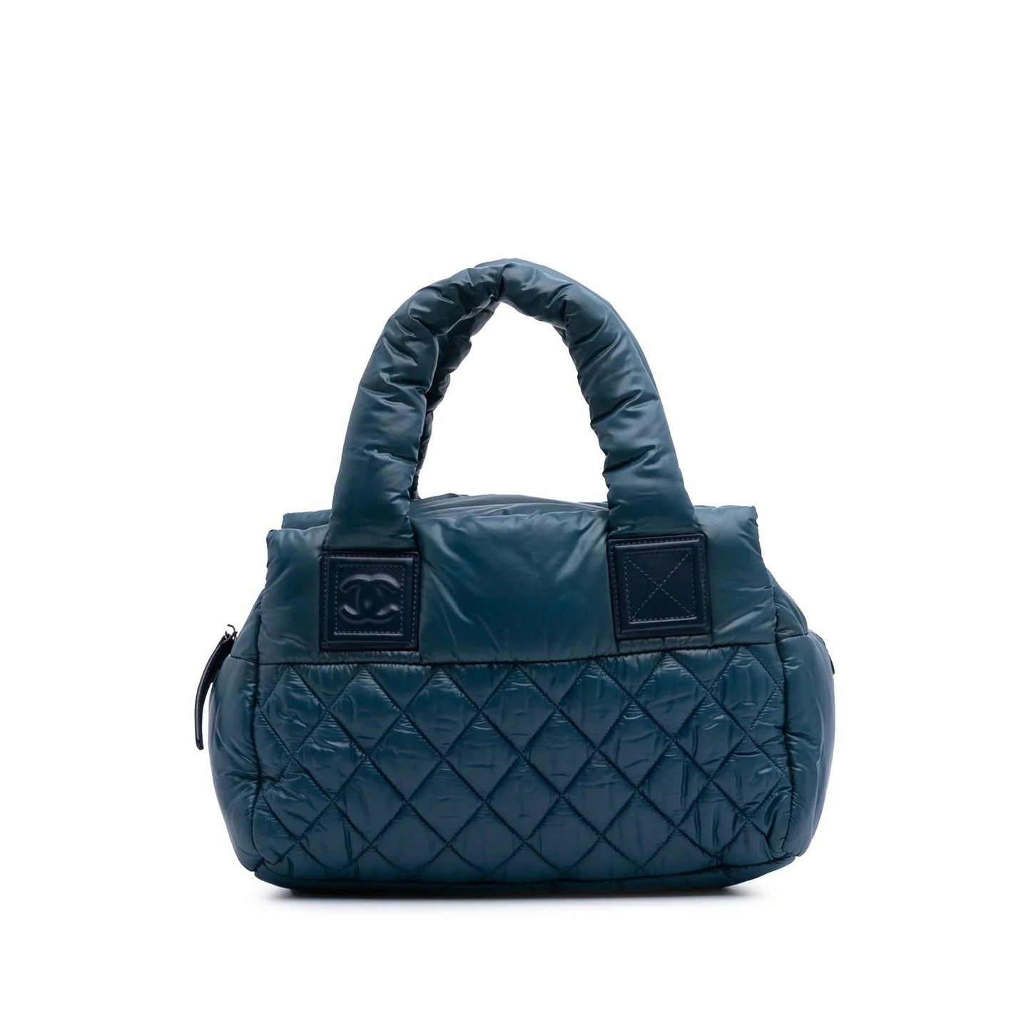 Blue Chanel Small Quilted Nylon Coco Cocoon Tote