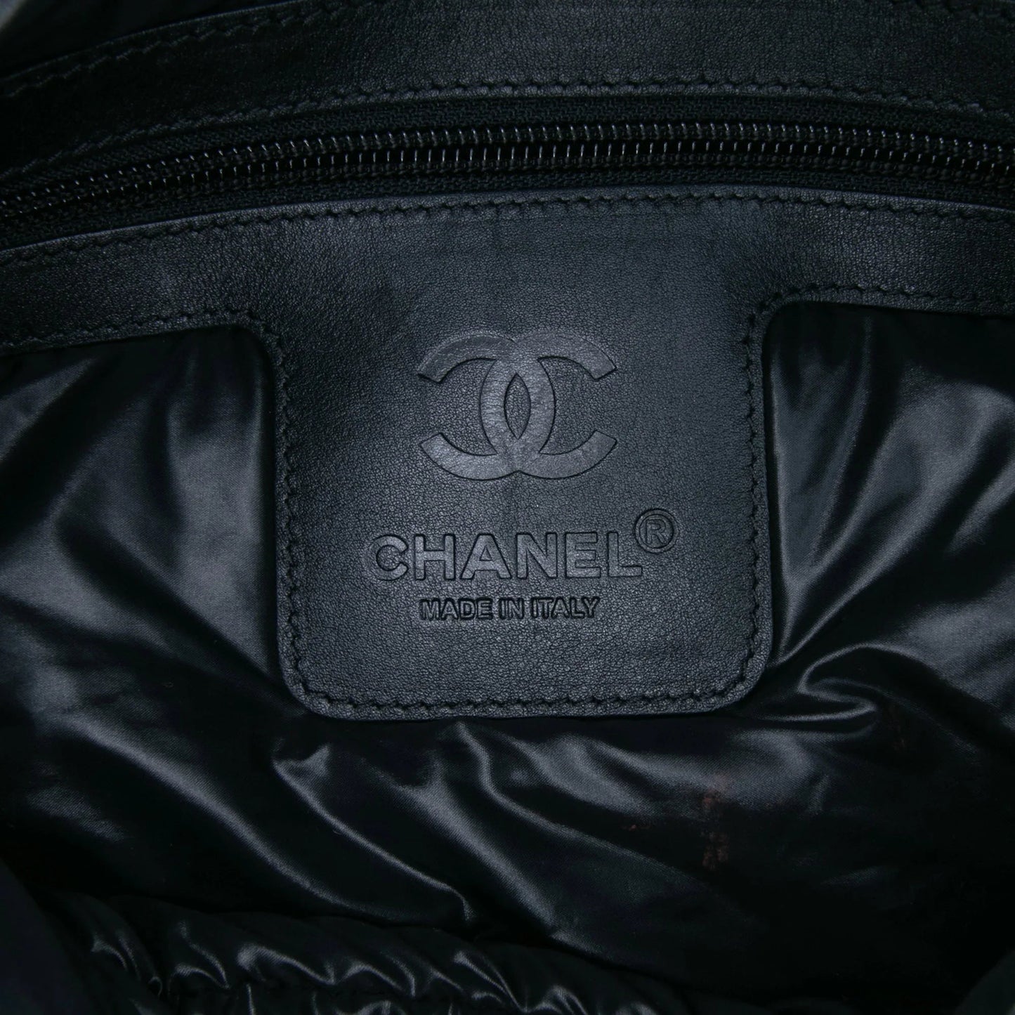 Blue Chanel Small Quilted Nylon Coco Cocoon Tote