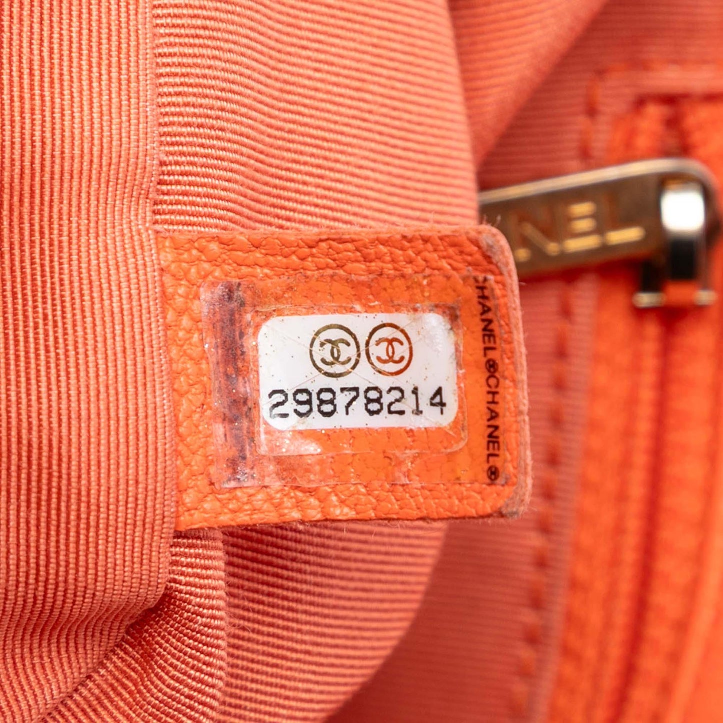 Orange Chanel Medium Lambskin 19 Flap Satchel