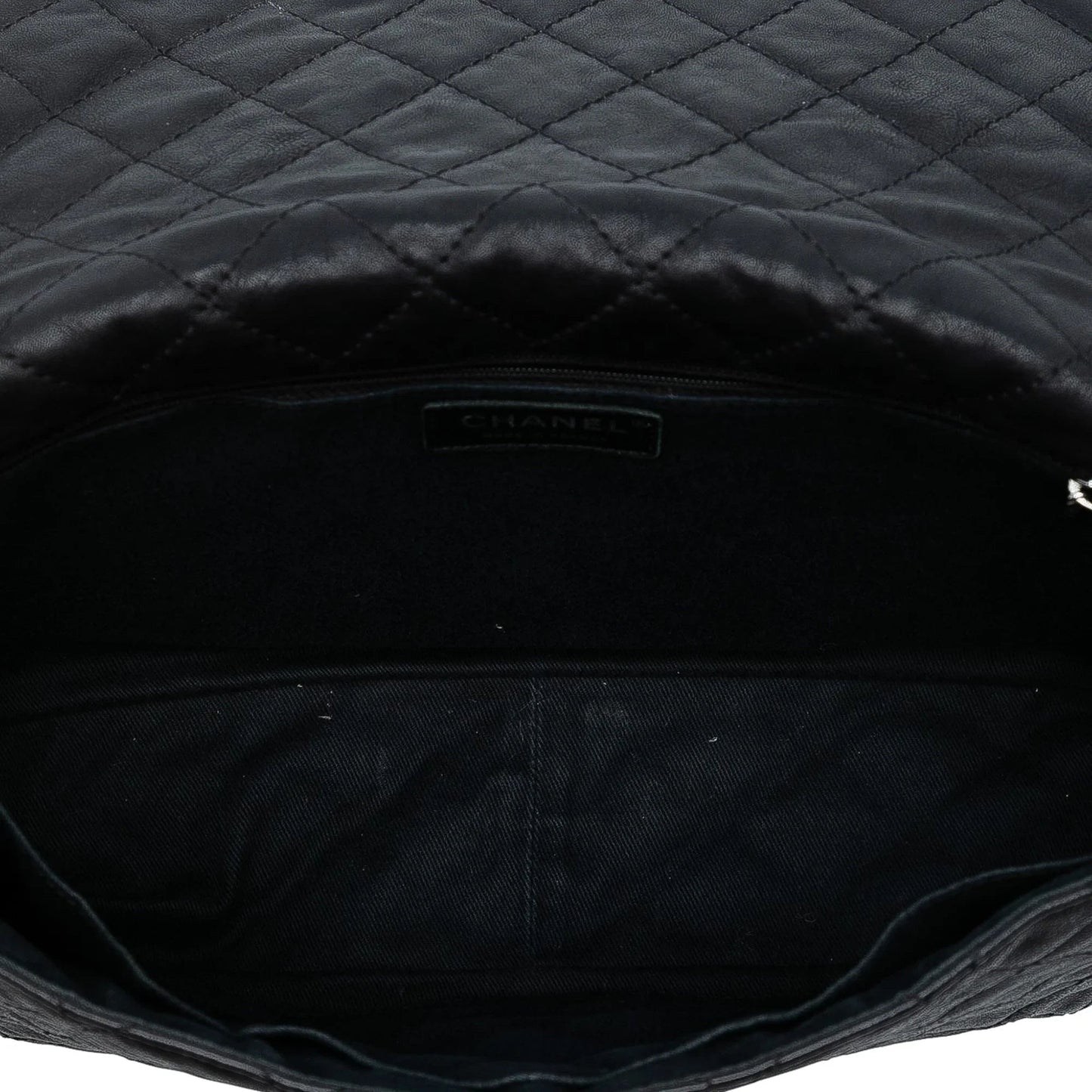 Black Chanel Quilted Calfskin Reissue 2.55 Easy Messenger Flap Crossbody Bag