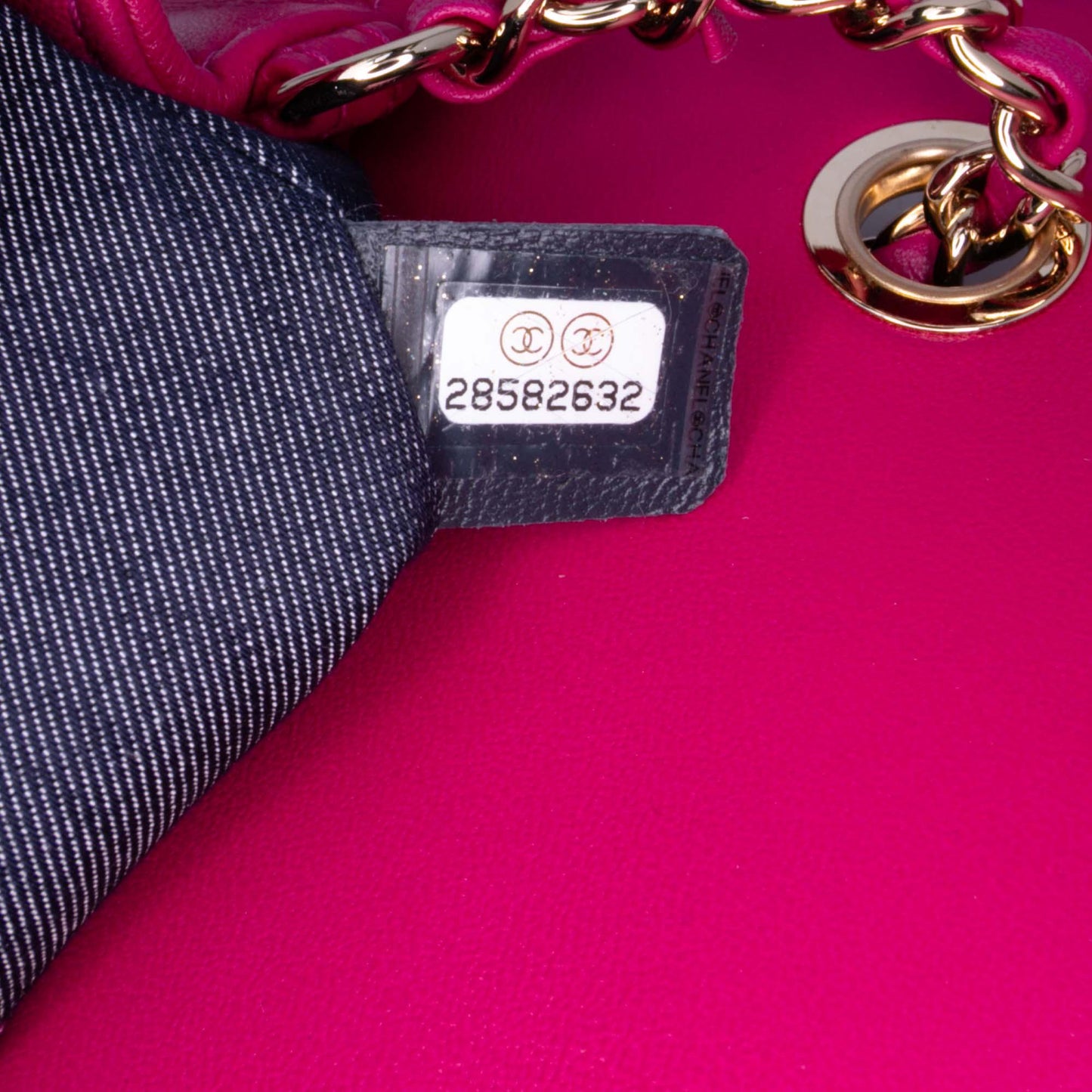 Pink Chanel Lambskin CC Mania Flap Crossbody Bag