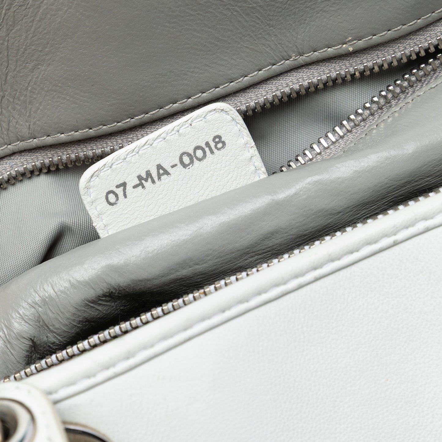 White Dior Woven Lambskin Lady Dior Avenue Tote Satchel